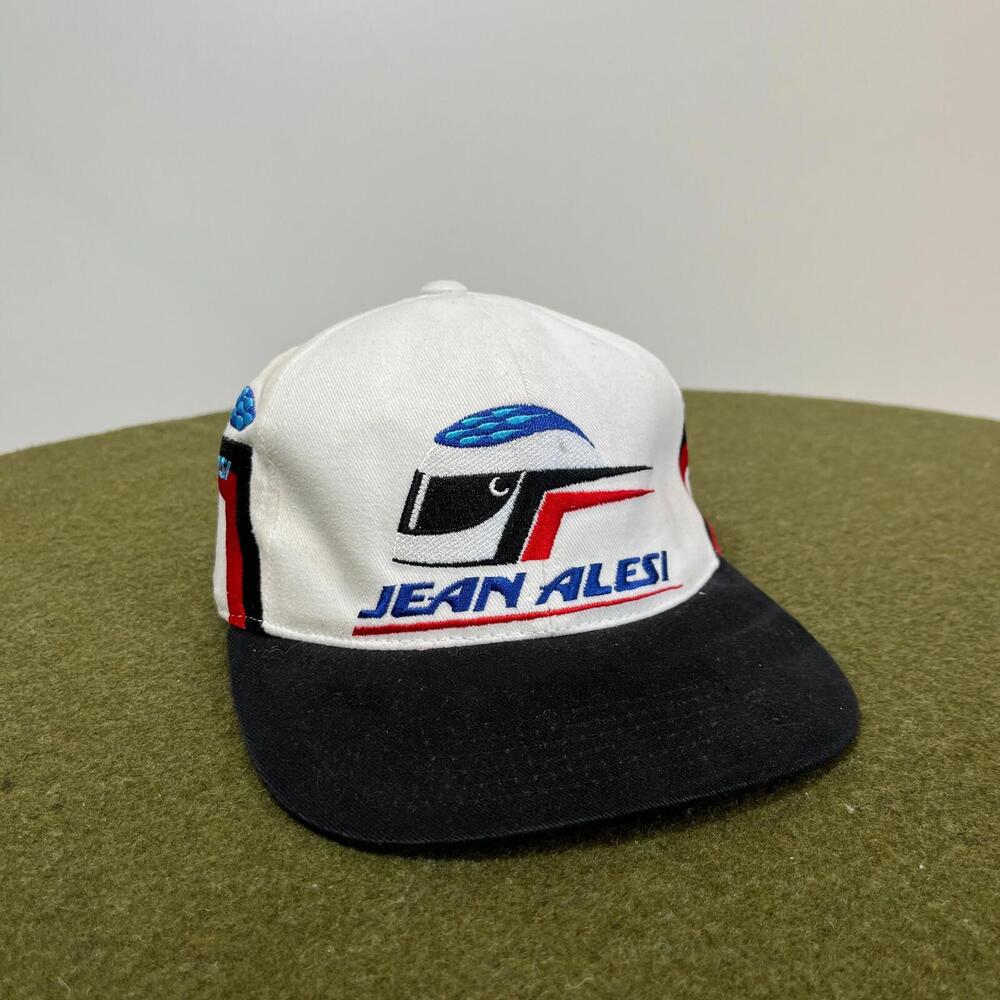 Vintage Rare 90s Jean Alesi Scuderia Ferrari Formula 1 F1 Hat Cap Helmet Logo